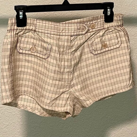 PRADA Plaid Silk  Mini Shorts XS - Picture 5 of 10
